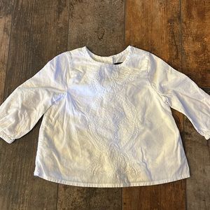 Baby Gap White Embroidered Blouse